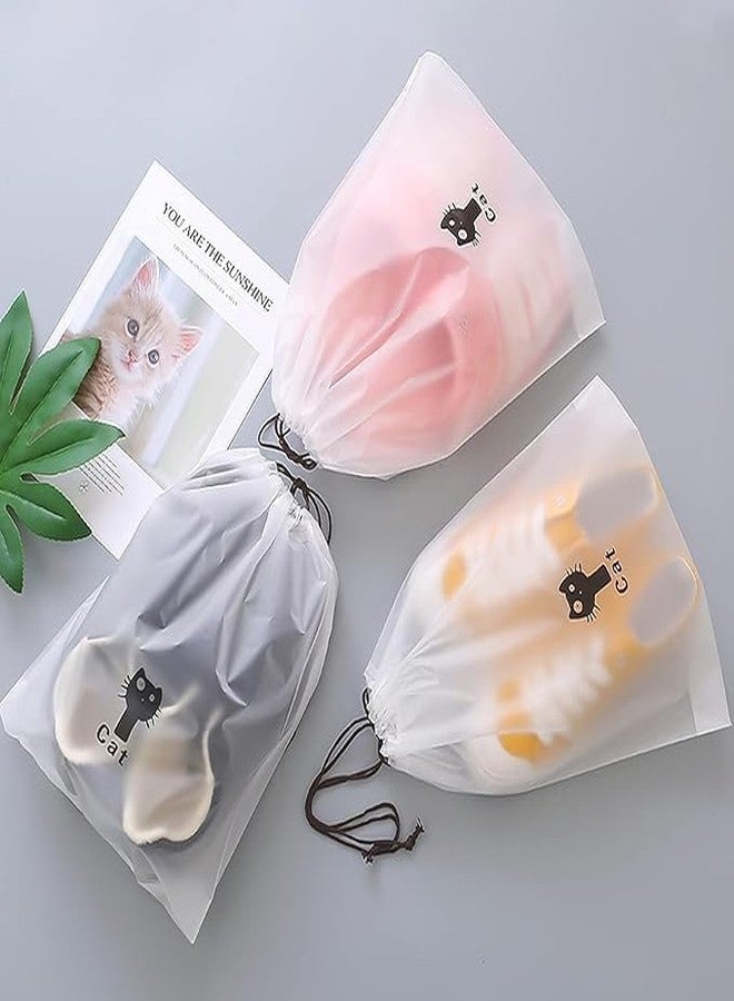 Nirvik Shoe Bag Cover for Shoe Storage & Travelling Drawstring Bags Waterproof, White (Pack of 18) - Image 2